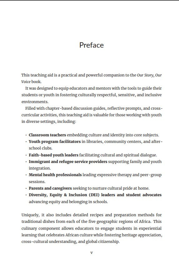 Our Story Our Voice - Teaching Aid